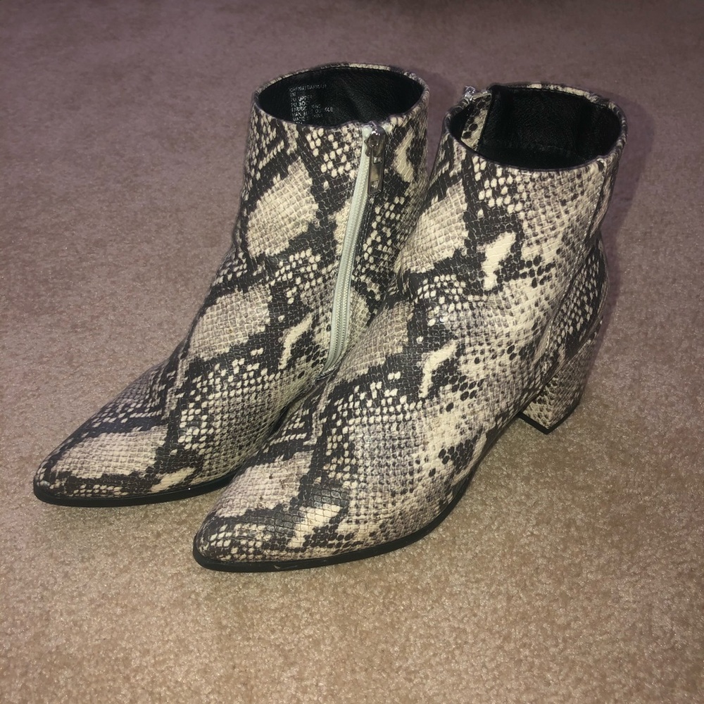 Madden Girl Snakeskin Booties